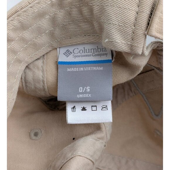 Columbia PFG Hat Cap Strap Back OSFM Unisex Khaki Tan Beige Fishing Hiking - Picture 5 of 5